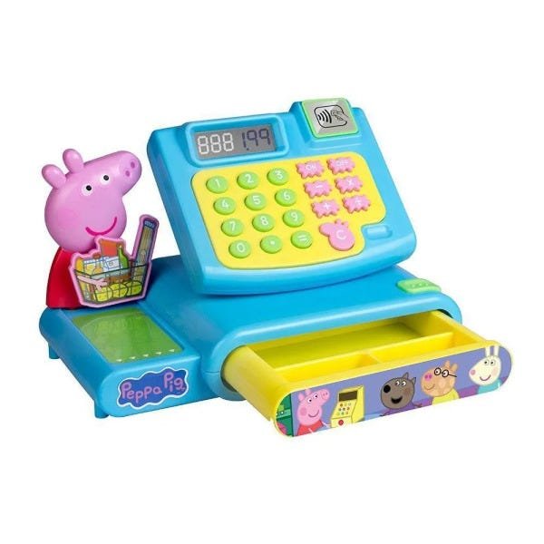 Brinquedo - Peppa Pig - Mercadinho Caixa Registradora - DTC DTC4653 - 2