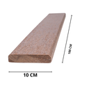 Ver mais imagens de Perfil Deck Madeira Plástica Mbs Marrom 20mm x 100cm x 10cm