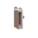 Ver imagem 2 de Gabinete de Cozinha Modulado Balcão C/ Tampo Malta 2629 C/ Porta Toalha 20cm Duna - Carraro