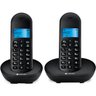 Telefone sem Fio com Identificador de Chamadas e Viva Voz Mt150-2 Preto - 2 Aparelhos - 1