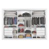Guarda Roupa Casal Espelhado Costas 3mm - Toronto-branco Acetinado - Móveis Europa - 3