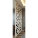 Ver imagem 2 de Painel Vazado Divisória Mdf Veneza Branco - 0,60x2,70m