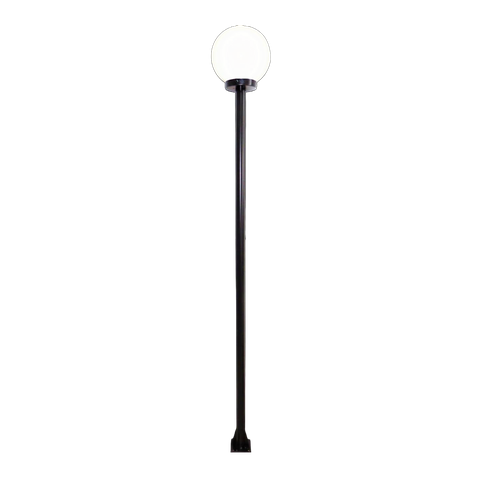 Poste e Luminária colonial Globo G de Jardim Preto 100cm Ouro Minas L033GOM