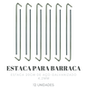 Estacas de 20cm AÇO CA-50 (4,2mm): Firmeza para sua Barraca! - 6