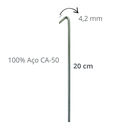 Ver imagem 2 de Estacas de 20cm AÇO CA-50 (4,2mm): Firmeza para sua Barraca!