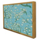 Ver imagem 1 de Quadro Decorativo Amendoeira em Flor Van Gogh em Moldura Caixa Tacolado Moldura Caixa 3cm Freijó com