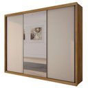 Ver imagem 2 de Guarda Roupa Casal Palazzo com Espelho e Cômoda Seul Cumaru 25 Fendi - Novo Horizonte