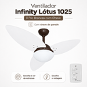Ver imagem 1 de Ventilador Infinity Lótus 1025 3 Pás Brancas com Chave