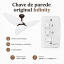 Ver imagem 2 de Ventilador Infinity Lótus 1025 3 Pás Brancas com Chave