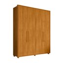 Ver imagem 3 de Guarda-Roupa Casal 4 Portas 3 Gavetas 100% MDF com Pés Greco
