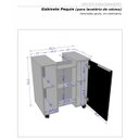 Ver imagem 5 de Gabinete para Banheiro Pequim Branco/ Ripado C/ Rodízios - Bela Móveis