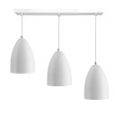 Ver imagem 2 de Pendente Vegas Triplo Base Retangular Branco sala quarto