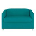 Ver imagem 1 de Namoradeira Decorativa Reforçada Recepção Suede Azul Tifany