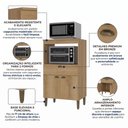 Ver imagem 5 de Balcão de Cozinha 2 Fornos Moderna Yescasa Marrom/Capuccino