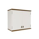 Ver imagem 1 de Aéreo Retrô 2p Off White-nogueira Armário de Cozinha