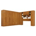 Ver imagem 1 de Guarda-Roupa Casal Modulado Portofino 13 Portas 4 Gavetas Cinamomo - Pnr Móveis
