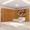 Ver imagem 3 de Guarda-Roupa Casal Modulado Portofino 13 Portas 4 Gavetas Cinamomo - Pnr Móveis