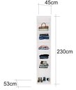 Ver imagem 3 de Closet Modulado Sem Portas com Prateleiras 45 cm MDF Lotus Belmax:Branco
