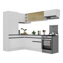 Ver imagem 6 de Armário De Cozinha Completa De Canto Branco/preto