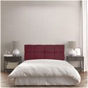 Ver imagem 6 de Cabeceira Painel Solteiro 0,90m Nina Suede - Pallazio Cor Marsala