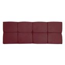 Ver imagem 5 de Cabeceira Painel Solteiro 0,90m Nina Suede - Pallazio Cor Marsala