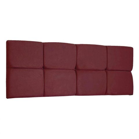 Cabeceira Painel Solteiro 0,90m Nina Suede - Pallazio Cor Marsala