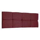 Ver imagem 1 de Cabeceira Painel Solteiro 0,90m Nina Suede - Pallazio Cor Marsala