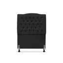 Ver imagem 2 de Cabeceira de Cama Box Solteiro 90 Cm Dunas - Veludo Preto.