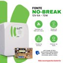 Ver imagem 2 de Kit 2 Fonte Nobreak 12v Cftv 6a Bivolt 72w Controle Acesso