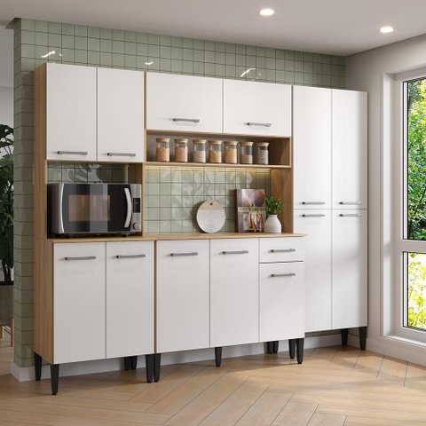 Armário de Cozinha Compacta Arizona Nice Carraro Branco