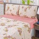 Ver imagem 2 de Jogo de Cama Malha Casal Quality 04 Peças - Estampa Rosê.