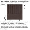 Ver imagem 2 de Cabeceira Estofada Cama Box Casal 140 Cm Alice Suede Cor:marrom
