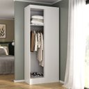 Ver imagem 1 de Módulo para Closet Canto 1 Porta Smart Espresso Móveis Branco
