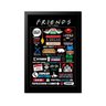 Quadro Poster Seriado Friends Referências 33x23cm - 1