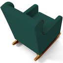 Ver imagem 6 de Poltrona de Amamentação com Balanço Mavie L02 Bouclê Verde - Lyam Decor