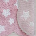 Ver imagem 4 de Tapete Quarto Infantil 60x100cm Rosa Estrela