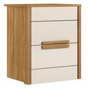 Ver imagem 1 de Mesa de Cabeceira Dhara 2 Gavetas 51 Cm Freijo Off White Moval Freijo Off White