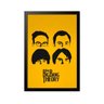 Quadro Poster The Big Bang Theory Rostos 33x23cm - 1