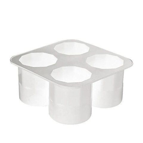 Moldes de Gelo de Silicone Cubos de Gelo Reutilizável Branco