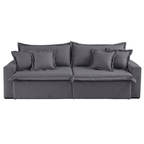 Sofá Cama Áustria 3 Lugares Retrátil Reclinável 210cm Veludo