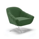 Ver imagem 3 de Kit 02 Poltronas Giratória Giovana Suede Base Cromada - D’Rossi - Verde