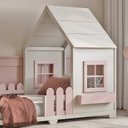 Ver imagem 5 de Cama Infantil Montessoriana Solteiro Mariana Branco/Limonada Rosa