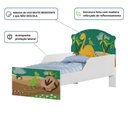 Ver imagem 4 de Cama Infantil Simples Dinossauros com Colchão MDF Branco Cambel Móveis