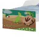 Ver imagem 3 de Cama Infantil Simples Dinossauros com Colchão MDF Branco Cambel Móveis