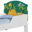 Ver imagem 5 de Cama Infantil Simples Dinossauros com Colchão MDF Branco Cambel Móveis