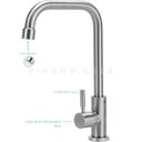 Ver imagem 5 de Torneira para cozinha em Aço Escovado Tinguá Pingoo.casa - Prata