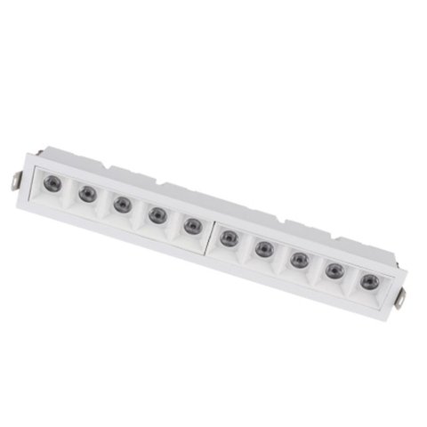 Spot Led Luz Pontual Arch Embutir 20w 2700k Branco/branco 24° 10 Focos Fixos Design Moderno Interno