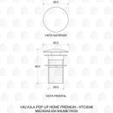 Ver imagem 4 de Válvula de escoamento Click para Cuba de banheiro Iguatemi - Dourada