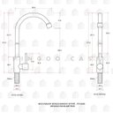 Ver imagem 6 de Torneira para Cozinha em Aço inox Escovado Aporé Pingoo.casa - Prata