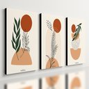 Ver imagem 1 de Kit 3 Quadro Decorativo Arte Moderna Luxo Sala Boho Qualidade Premium 40x28cm